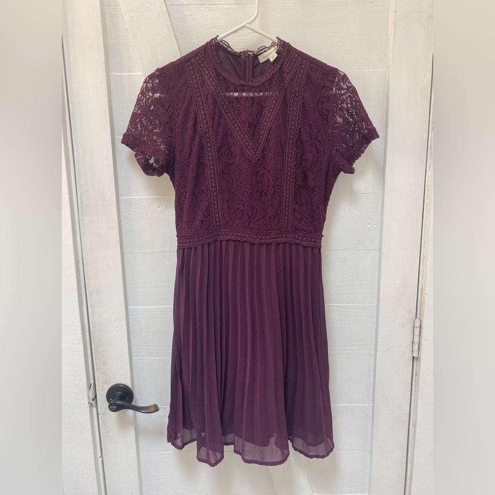 NWT Burgundy Francesca’s mini dress